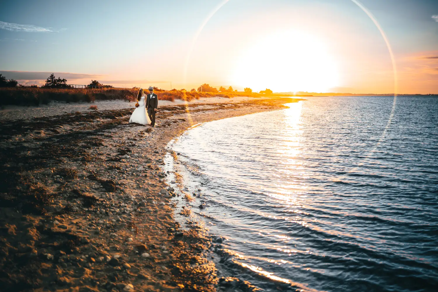 Strandhochzeit Eckernfoerde Schleswig Holstein Sonnenuntergang